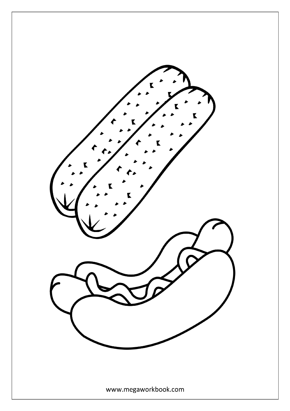 Fruit coloring pages