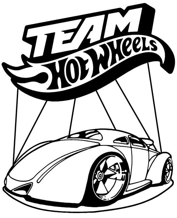 Hot wheels wyscigowka z logo by e