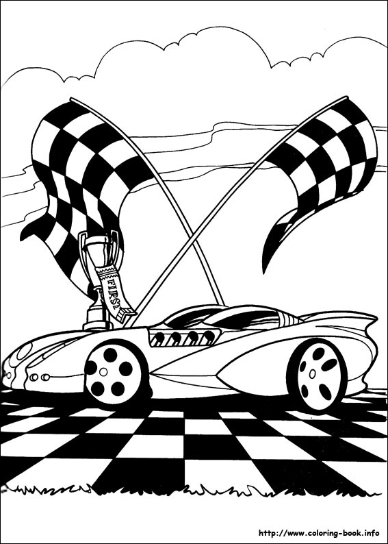 Hot wheels coloring picture