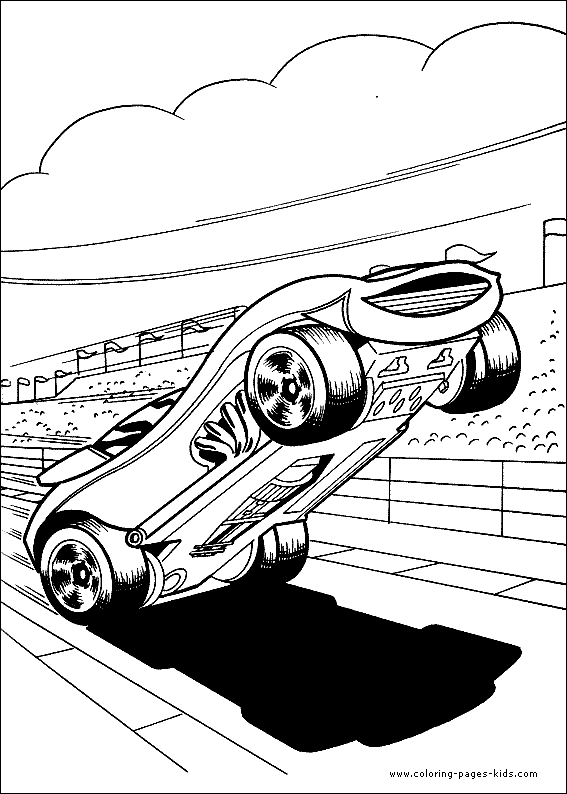 Hot wheels color page