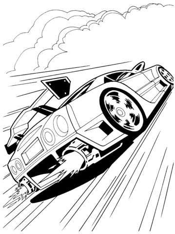 Hot wheels coloring page free printable coloring pages