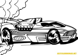 Hot wheels coloring pages
