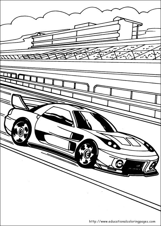 Hot wheels coloring pages free for kids