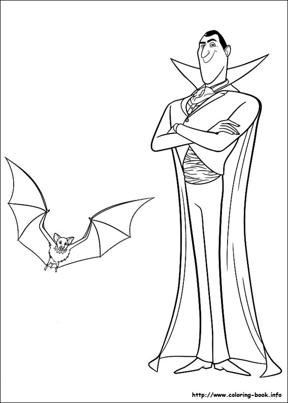 Hotel transylvania coloring picture