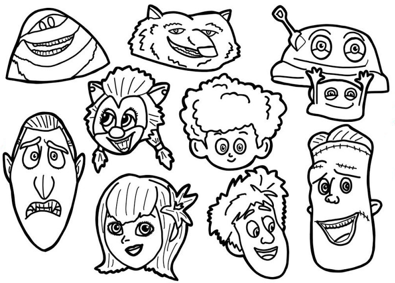 Hotel transylvania coloring pages