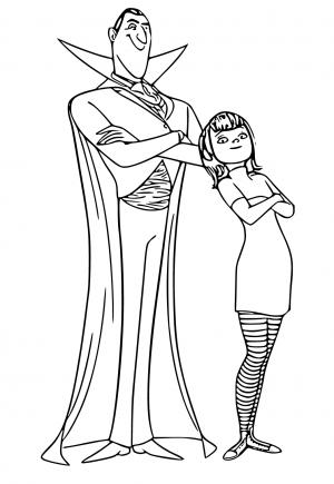 Free printable hotel transylvania coloring pages for adults and kids