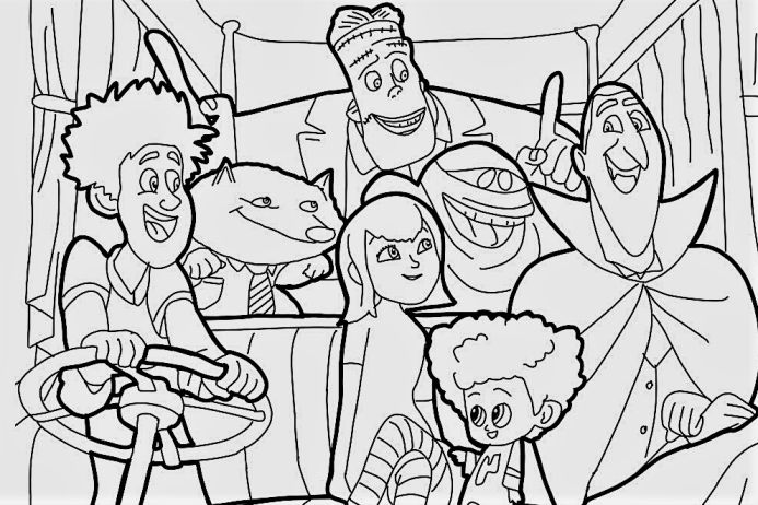 Discover exciting festival through hotel transylvania and october coloring pages