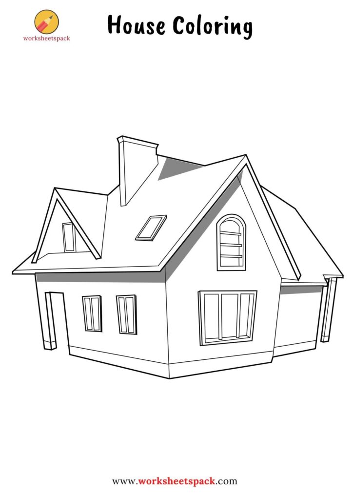 House coloring pages