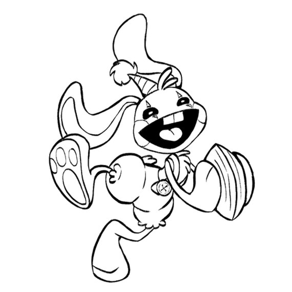 Huggy wuggy coloring book printable pdf