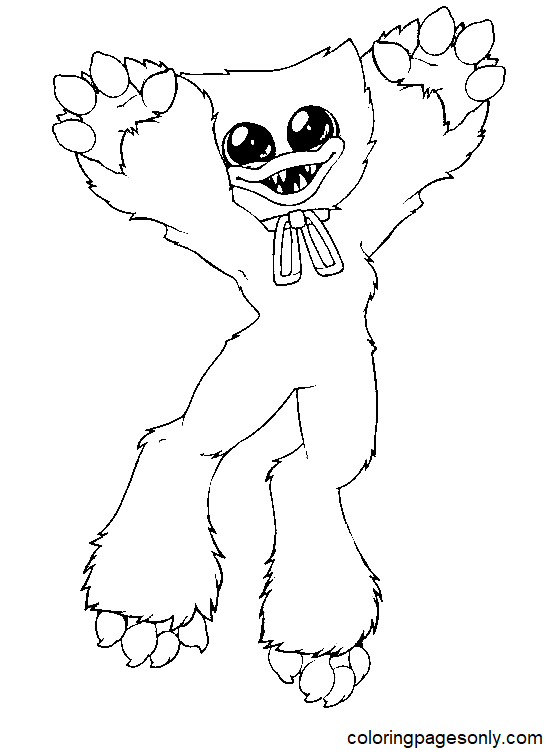 Huggy wuggy coloring pages new pictures free printable off