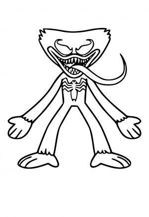 Free printable huggy wuggy coloring pages sheets and pictures for adults and kids girls and boys