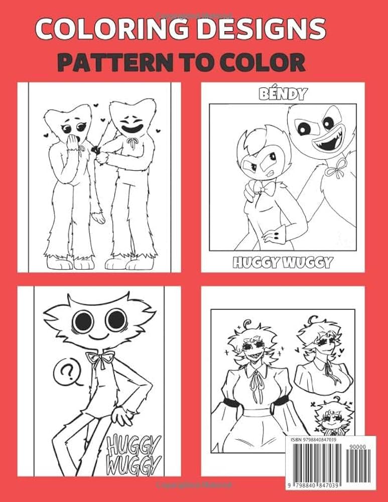 Huggy wuggy coloring book bunzo bunny a beautiful colouring book with pages high quality illustration for kids adults girls and boys of all ages pj pug a pillar huggy wuggy coloring