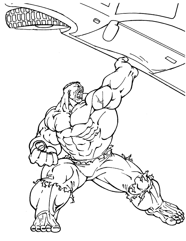 Free printable hulk coloring pages for kids