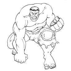 Popular hulk coloring pages for toddler