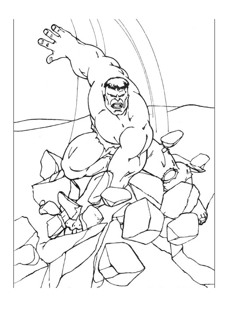 Free hulk coloring pages