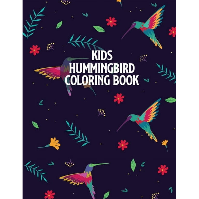Kids hummingbird coloring book beautiful and charming hummingbird coloring book for preschool and elementary children