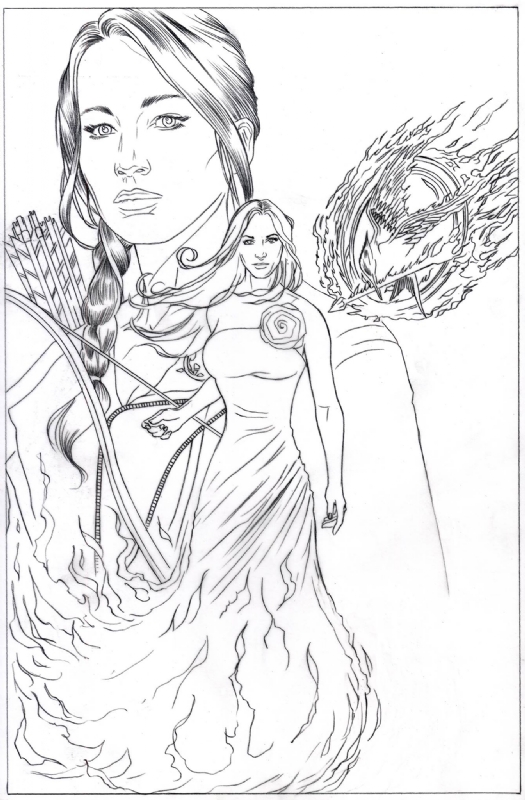 Katniss everdeen the hunger games by mark sparacio in alan hamiltons missions potpourri and other random treasures ic art gallery room