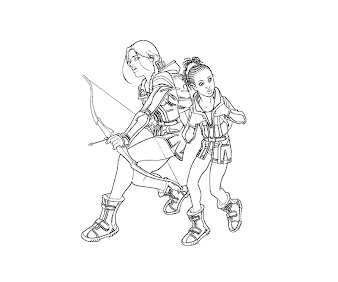 The hunger games coloring page