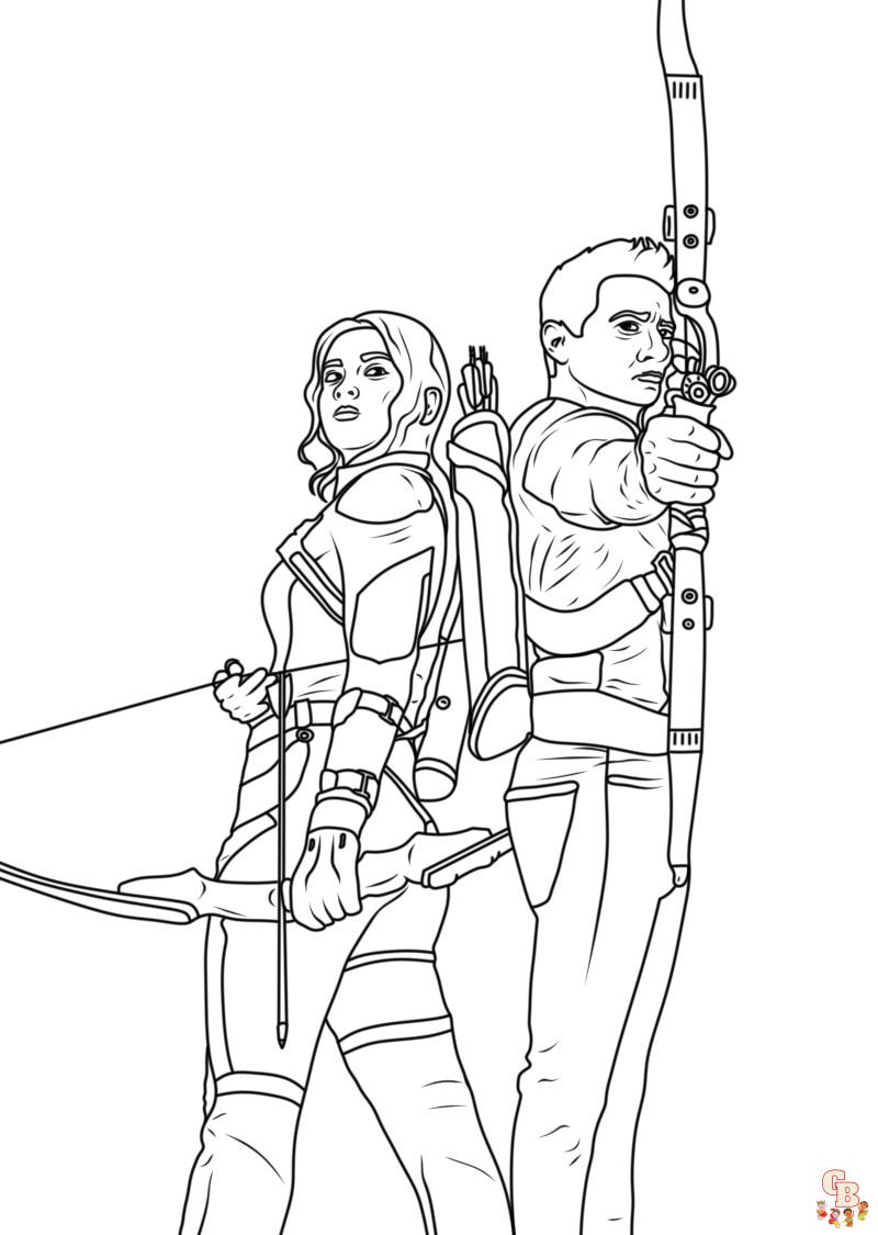 Color your world with hawkeye coloring pages