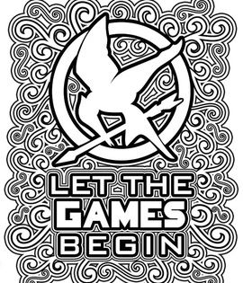 The hunger games coloring pages book hunger games crafts coloring pages hunger games