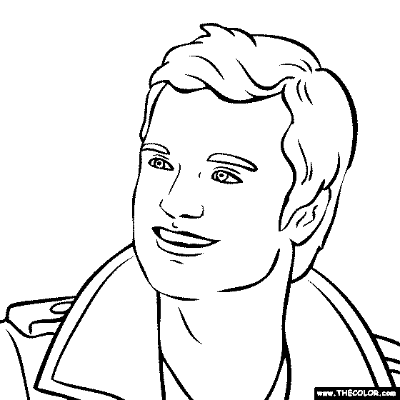 Faous actor coloring pages