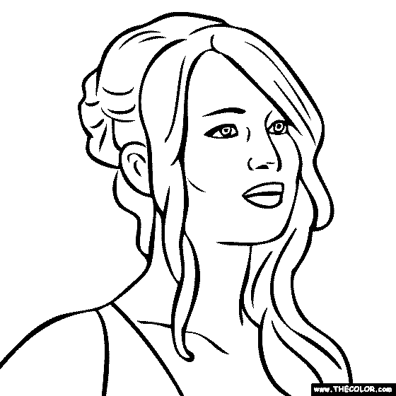 Faous actress coloring pages