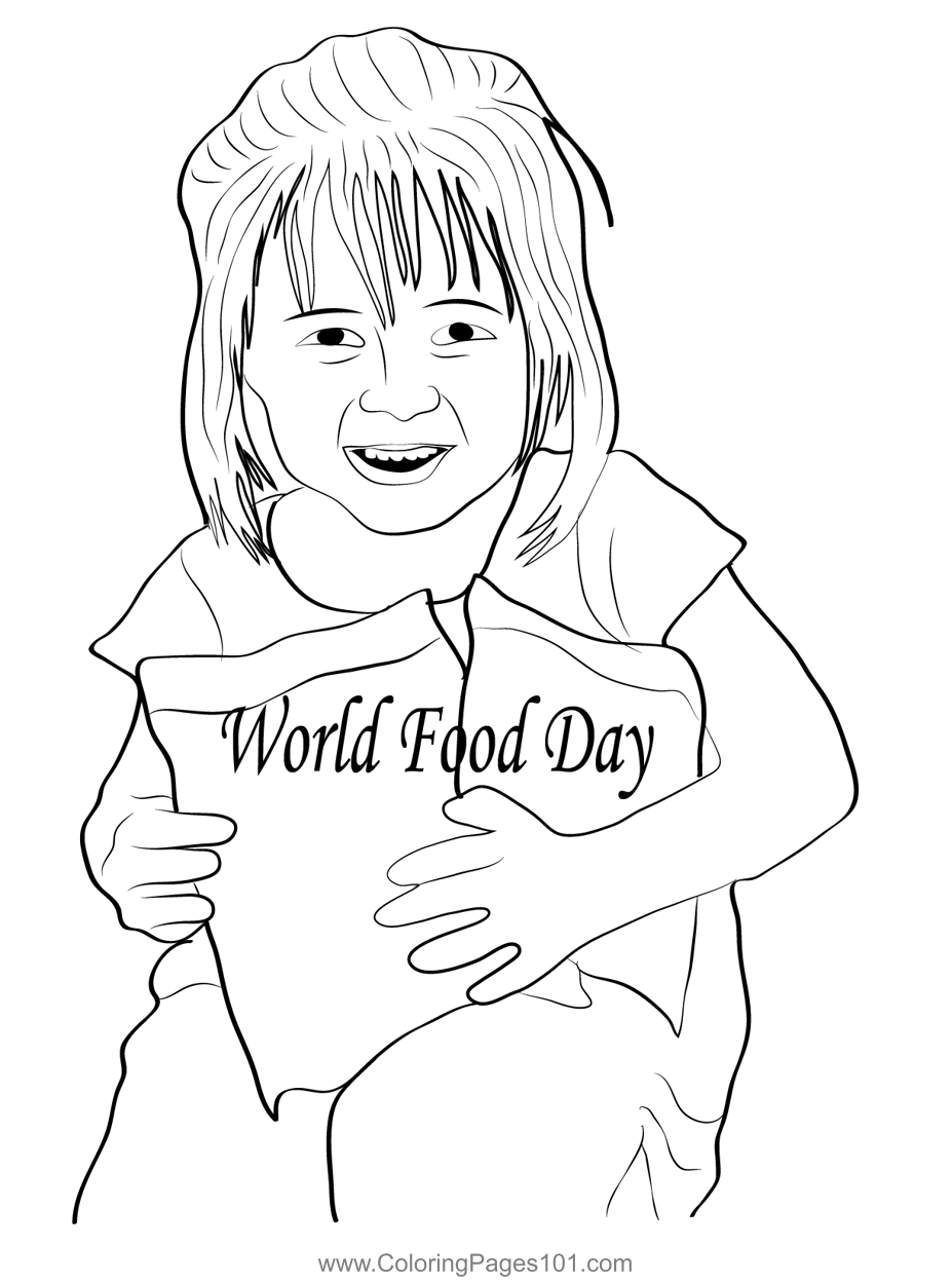 Hunger to hope coloring page for kids