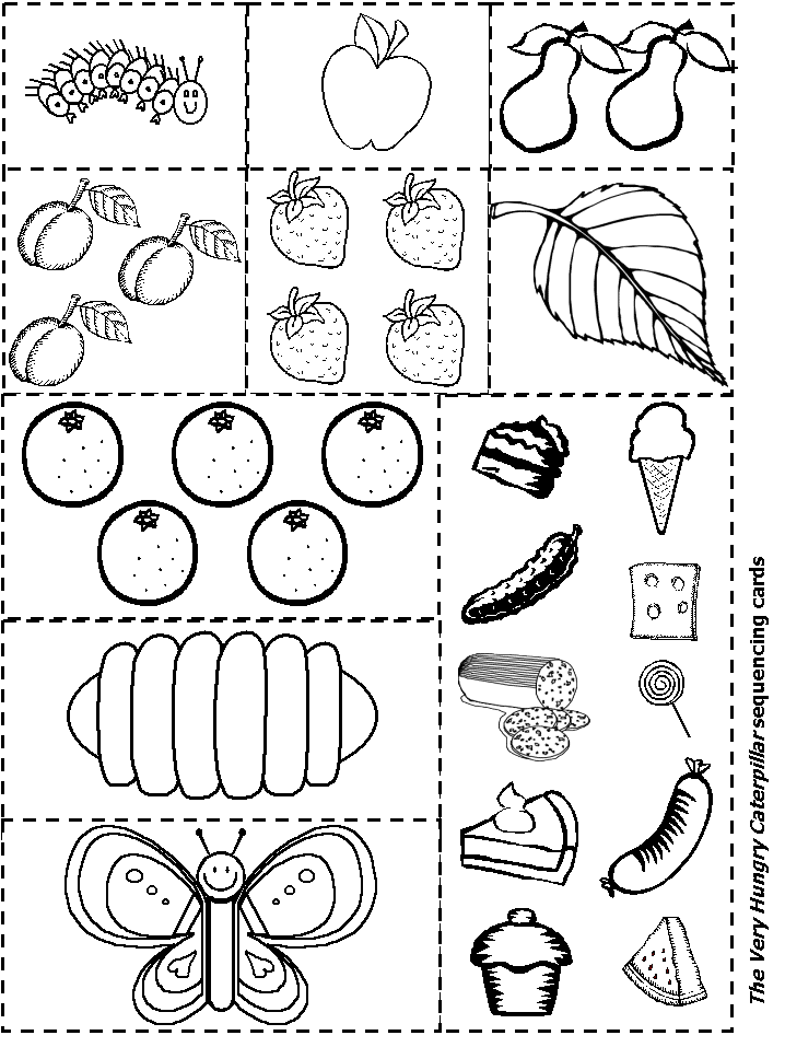Template very hungry caterpillar printables