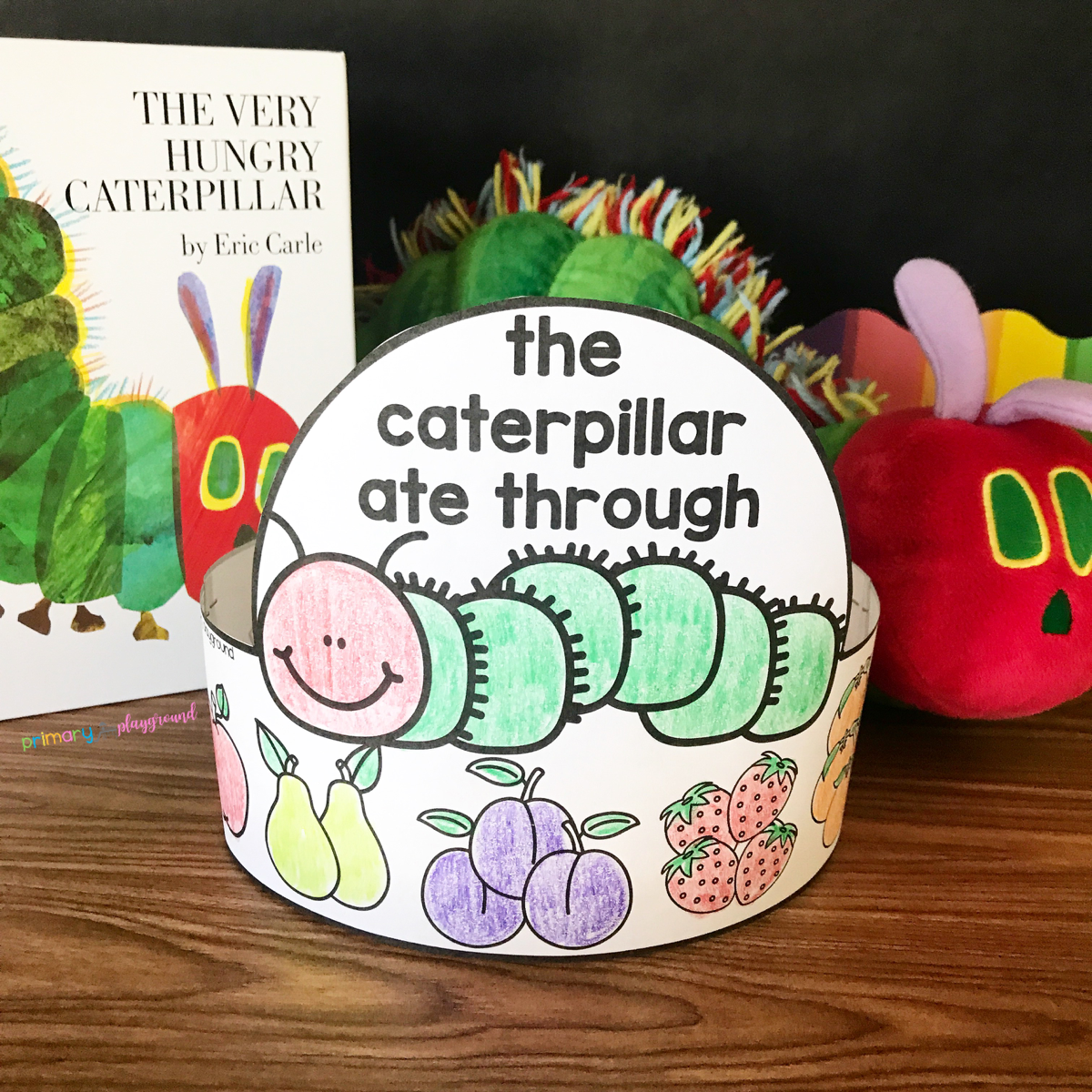 Free printable caterpillar hat