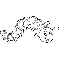 Hungry caterpillar coloring pages