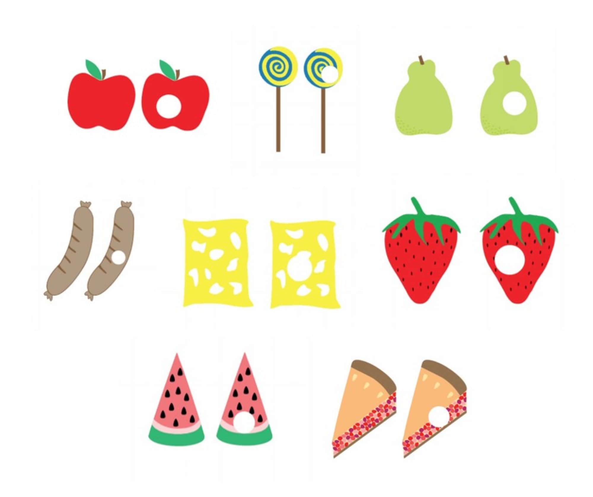 The very hungry caterpillar food printables