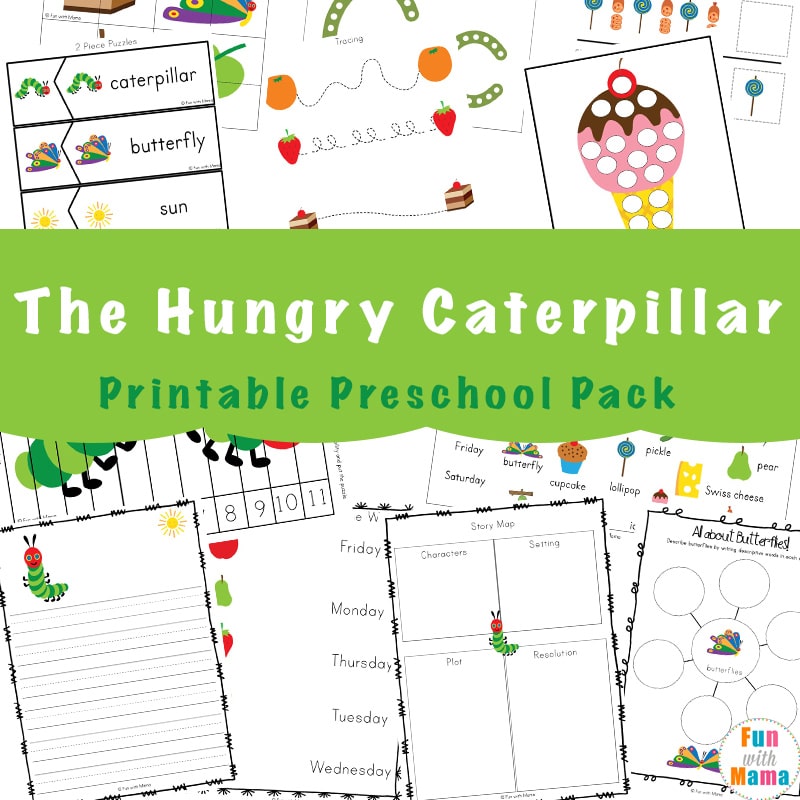 The very hungry caterpillar activities printables