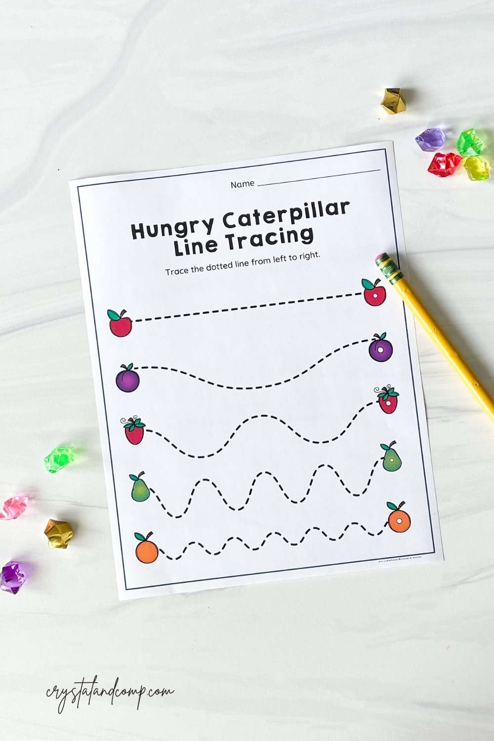The very hungry caterpillar line tracing printables