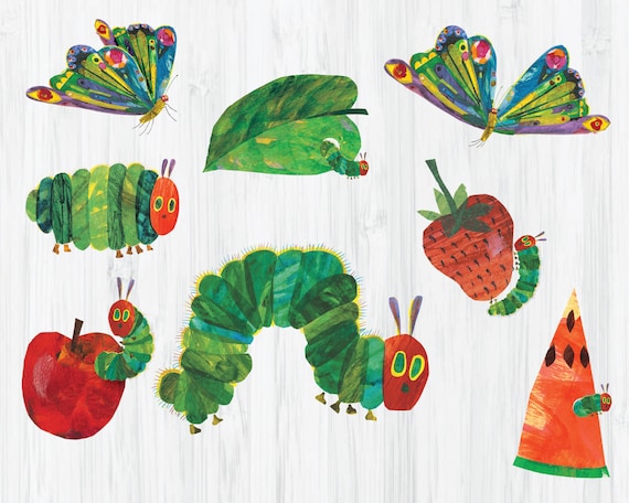 The very hungry caterpillar clipartbirthday party png file custom print your own party