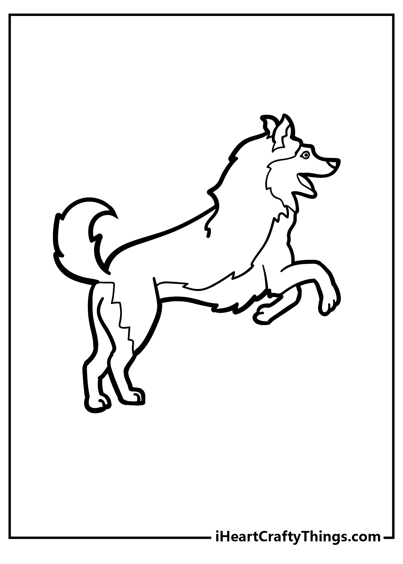 Husky coloring pages free printables