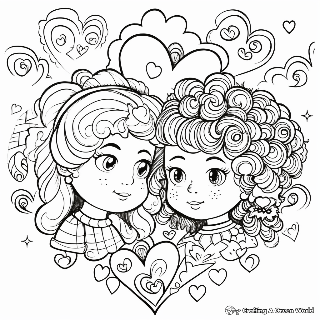 I love you coloring pages