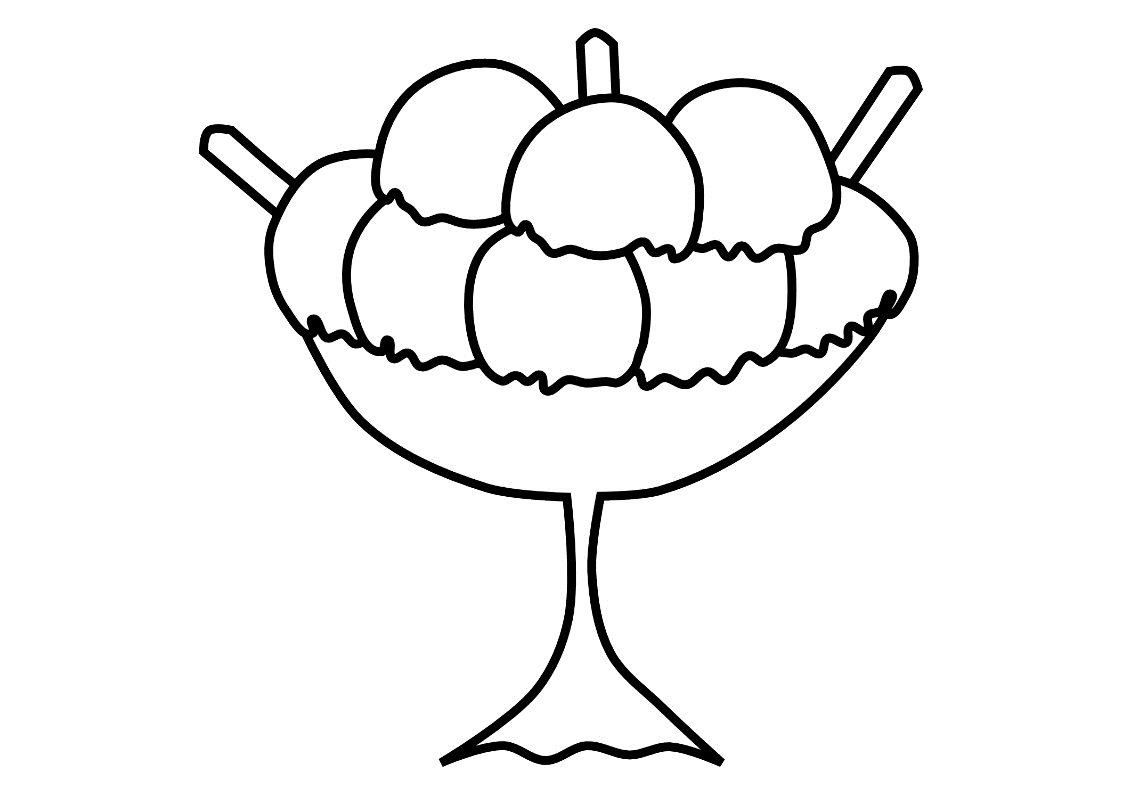 Free printable ice cream coloring pages for kids