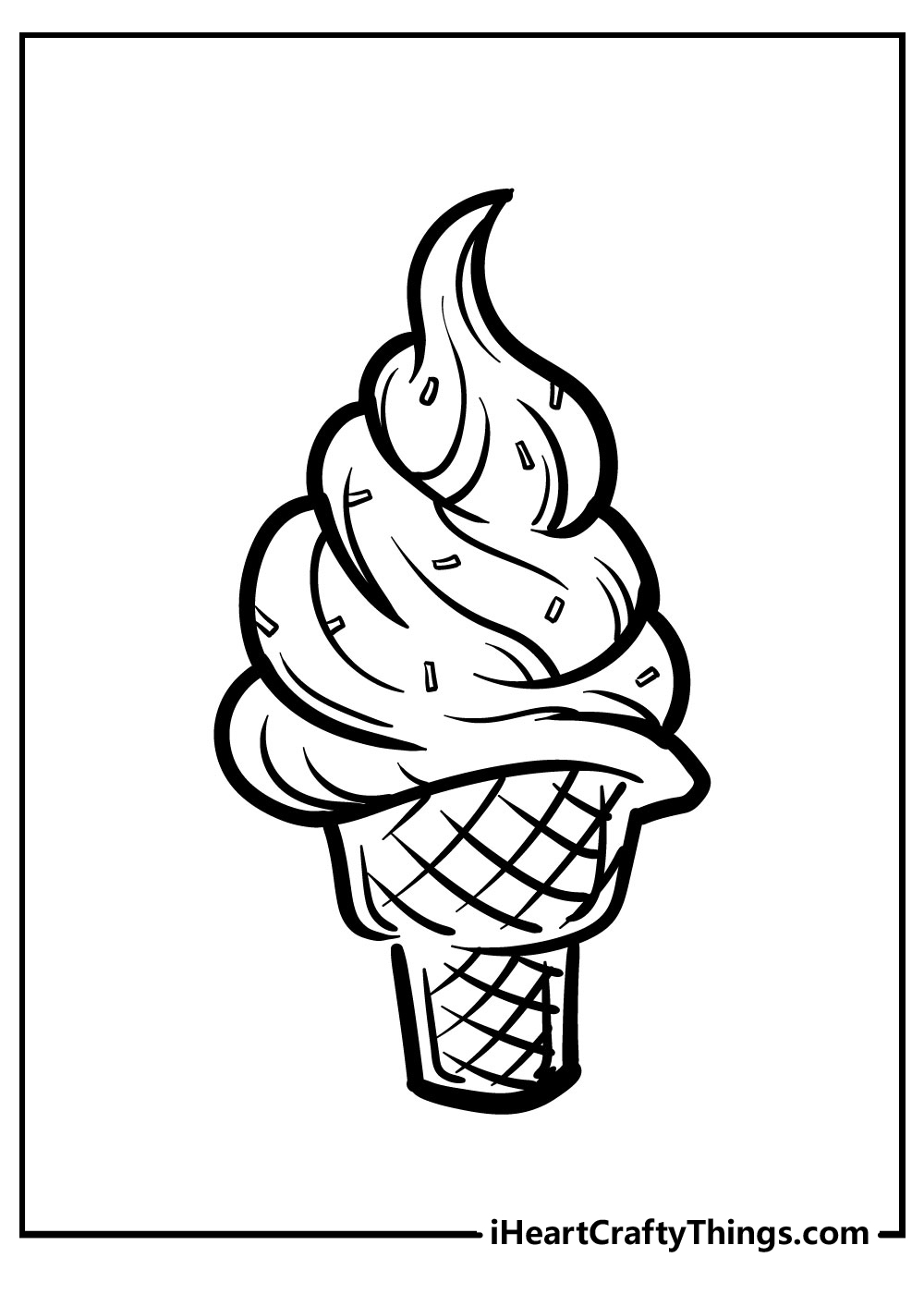 Ice cream coloring pages free printables