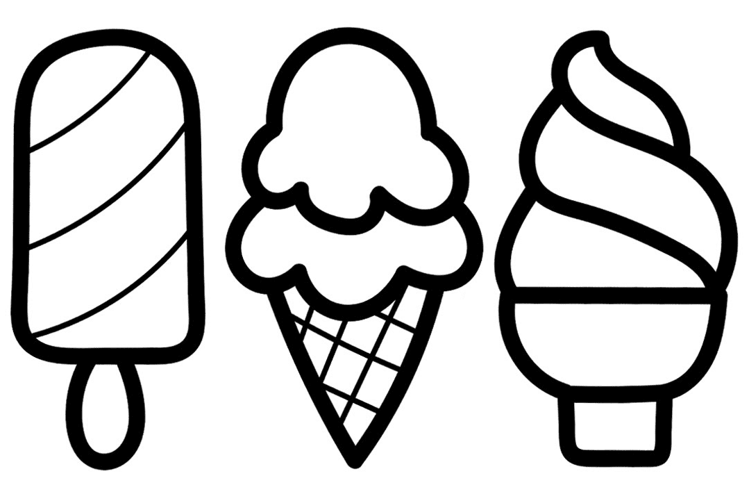 Ice cream coloring pages printable for free download