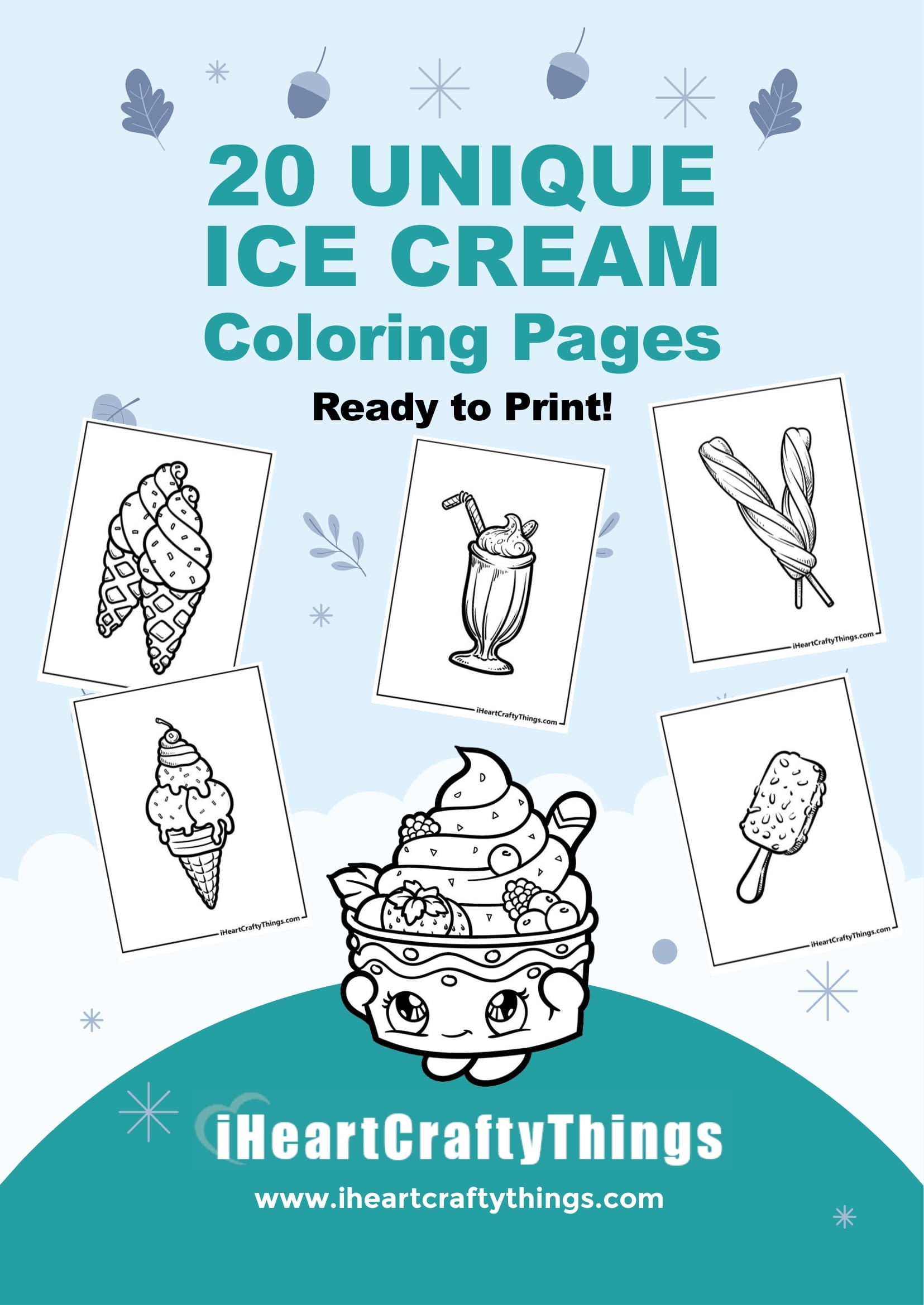 Ice cream coloring pages â i heart crafty things
