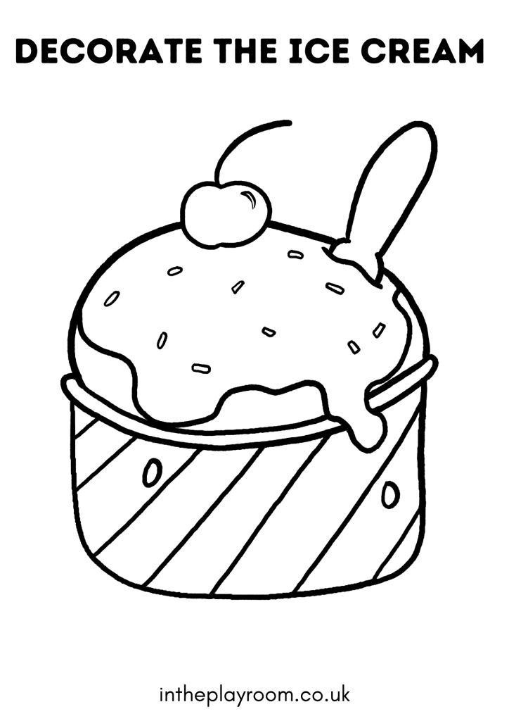 Ol ice cream loring pages