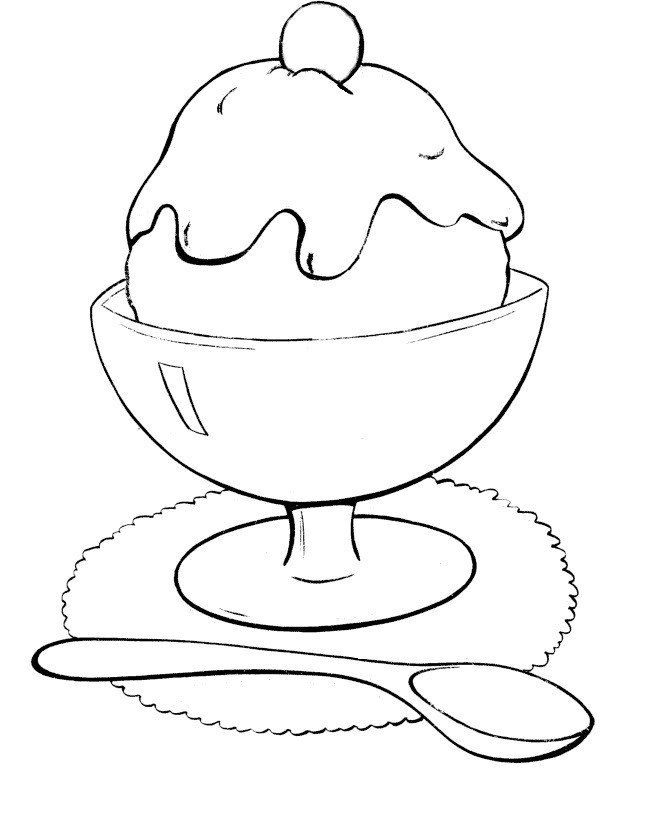 Free printable ice cream coloring pages for kids