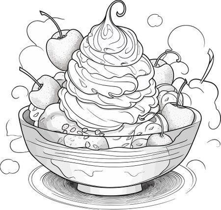 Ice cream coloring pages stock photos and images