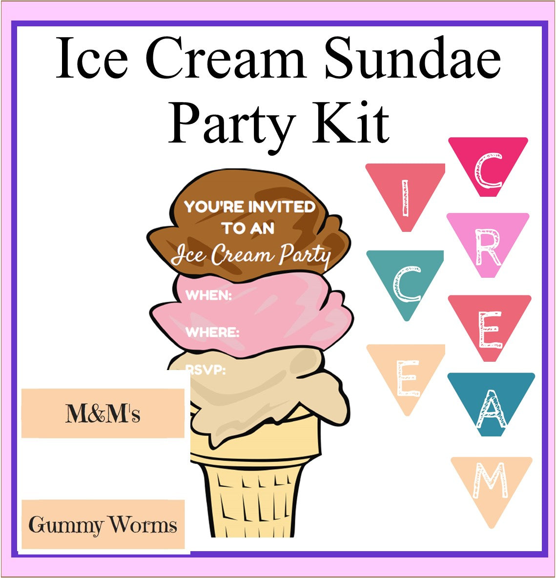 Supreme sundae kids cooking party