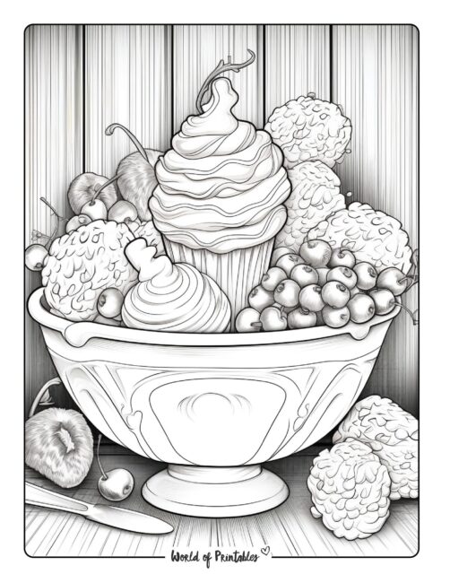 Ice cream coloring pages