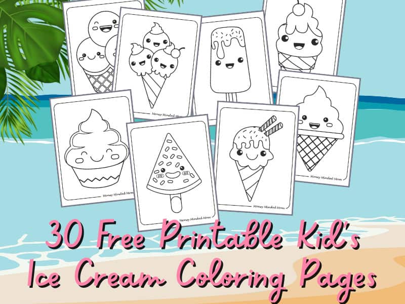 Cute ice cream coloring pages for kids free pintables