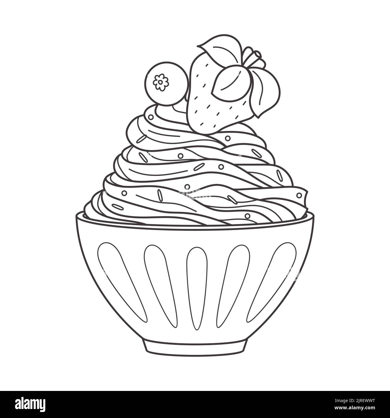 Sundae bowl stock vector images