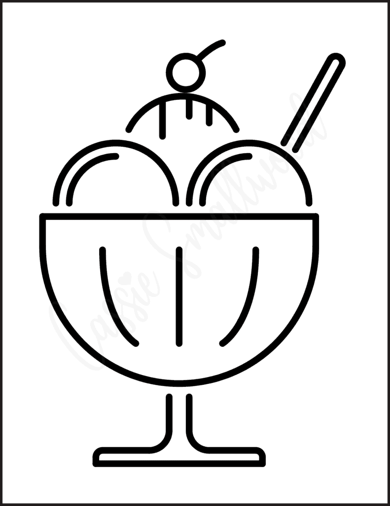 Cute printable ice cream templates