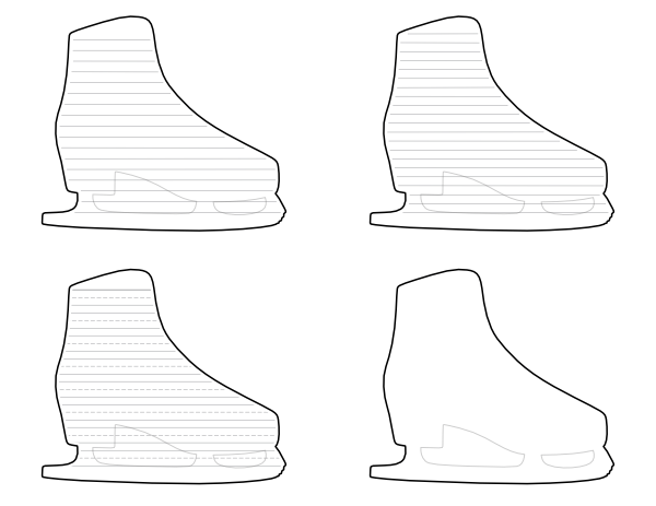 Free printable ice skate