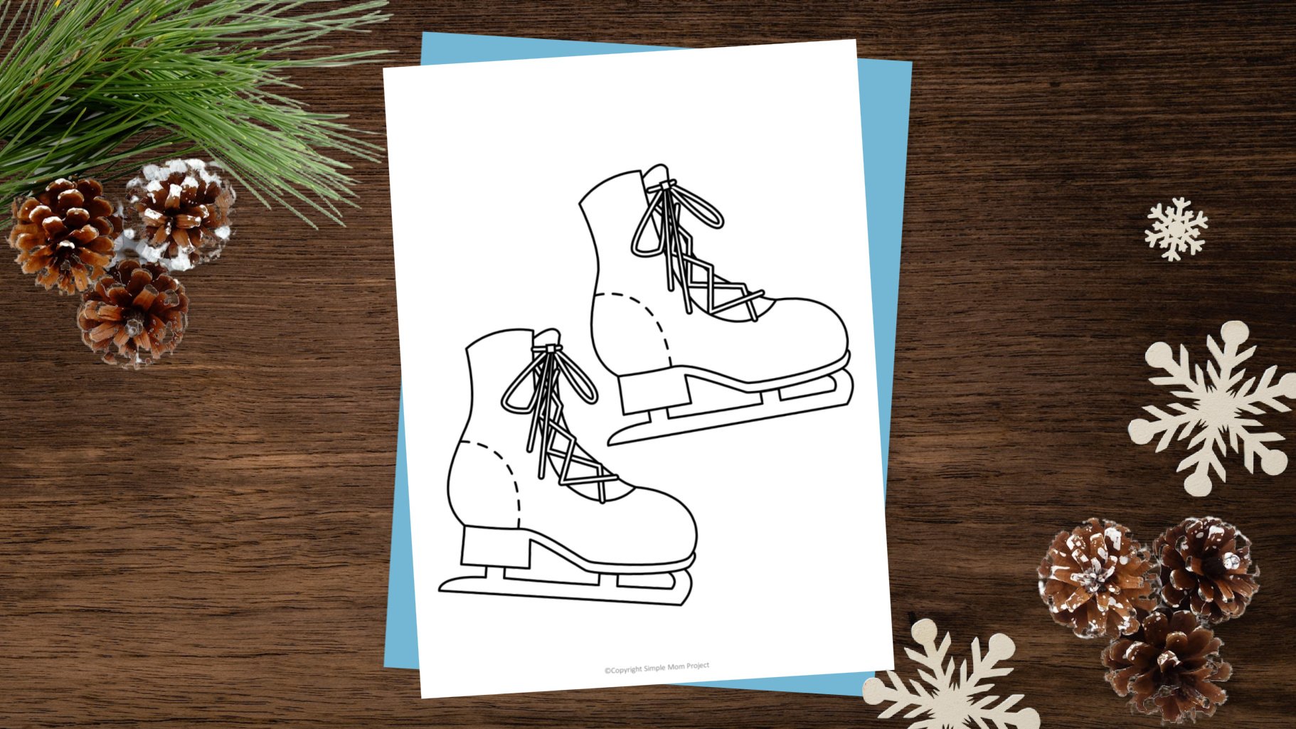 Free printable ice skates template â simple mom project